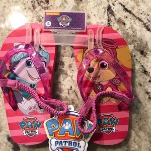 NWT Nickelodeon Paw Patrol Flip Flops